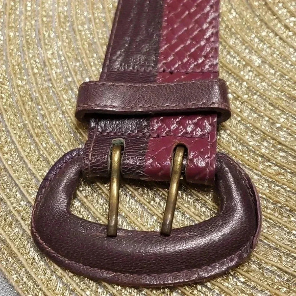 𝅺DAMASK accessories New York genuine leather belt size M/L - Picture 5 of 5